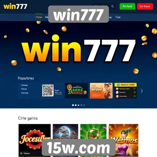 Experiência de usuário no site win777